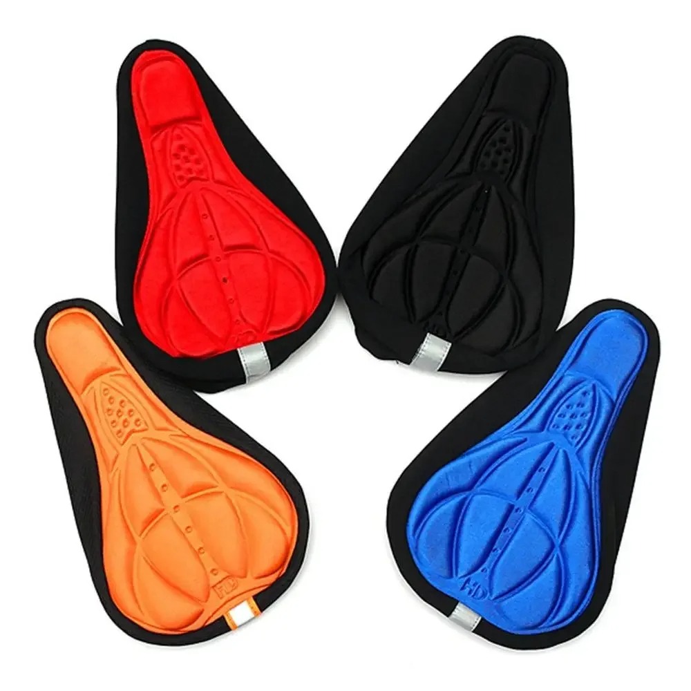 Mountain Biking Accessories - 3D 肥厚自転車シートカバーソフトシリコーンスポンジサドルパッドコンフォートクッション MTB マウンテン自転車サイクリングアクセサリー