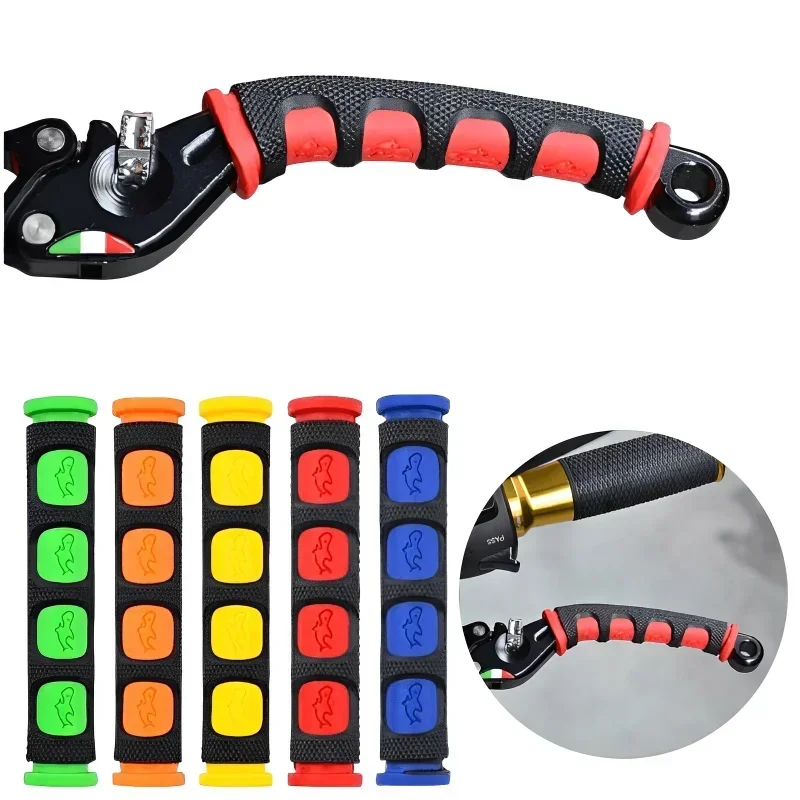 Mountain Biking Accessories - 1 ペアの滑り止めジェルスリーブオートバイブレーキハンドル保護カバーマウンテンロードバイクリバーセーフティアクセサリー用