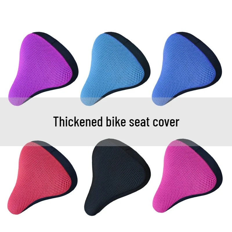 Mountain Biking Accessories - 1/2個 自転車メッシュカバー マウンテンバイク コットン製 カーシートクッションカバー 自転車サドル断熱