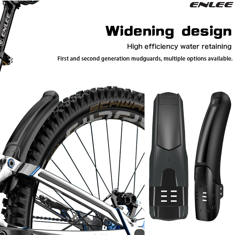 Mountain Biking Downhill - ENLEE 自転車マッドガード マウンテンバイクとロードバイク兼用 フロントとリア ハードシェルマッドガード DH