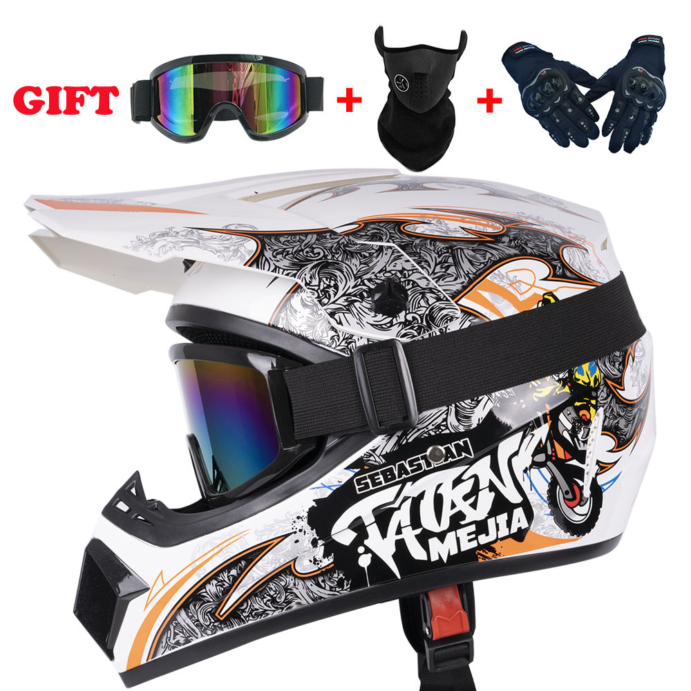 ユースオートバイヘルメット子供用オフロードヘルメットダートバ - Mountain Biking Helmet Kids のレビューと価格