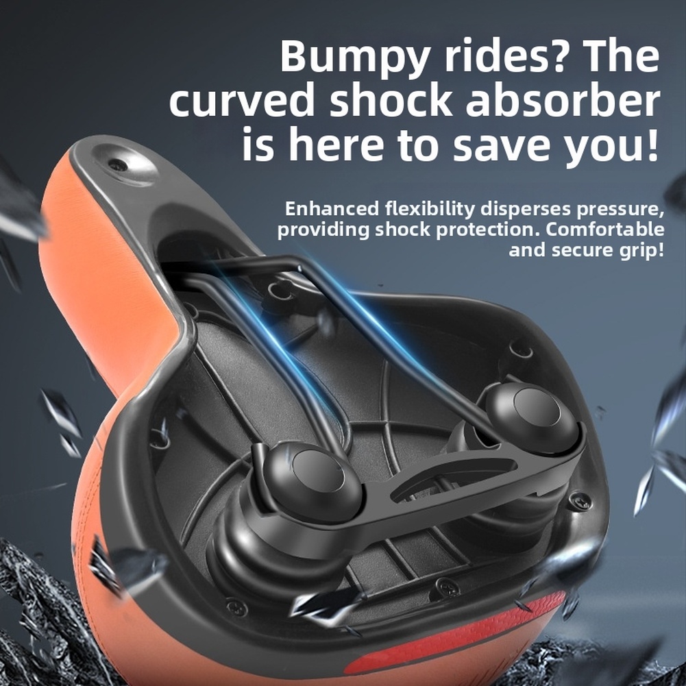 幅広で厚いサポート力のあるフォーム自転車サドル、衝撃吸収バイ - Mountain Biking Accessories のレビューと価格