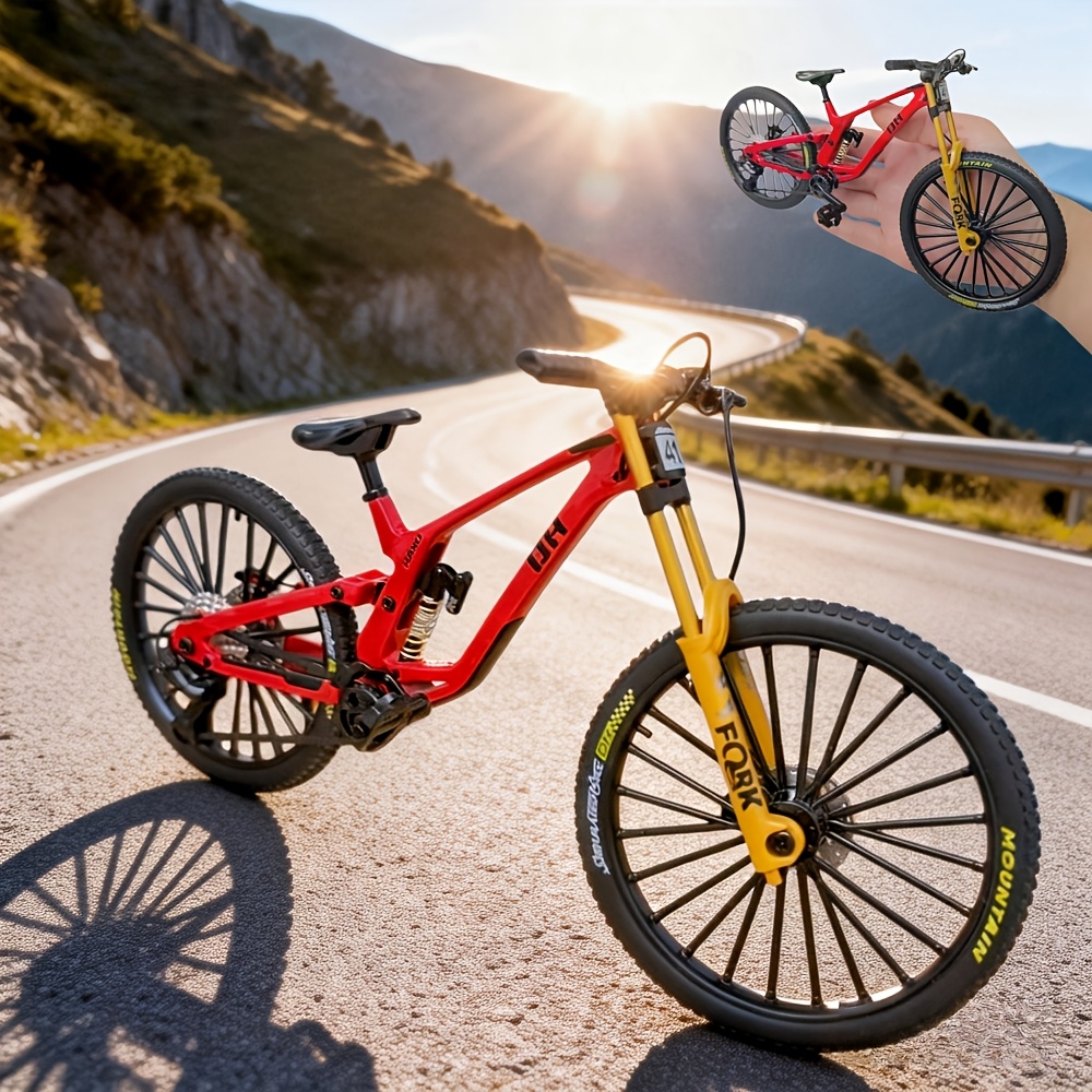 スケール合金製フィンガーバイクモデル、デュアルショックアブソ - Mountain Biking Downhill のレビューと価格