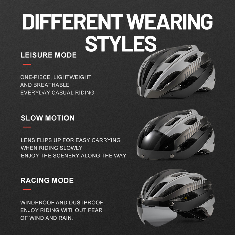 Eastinea 道路自転車ヘルメット磁気ゴーグル付きマウン - Mountain Biking Helmet Kids のレビューと価格