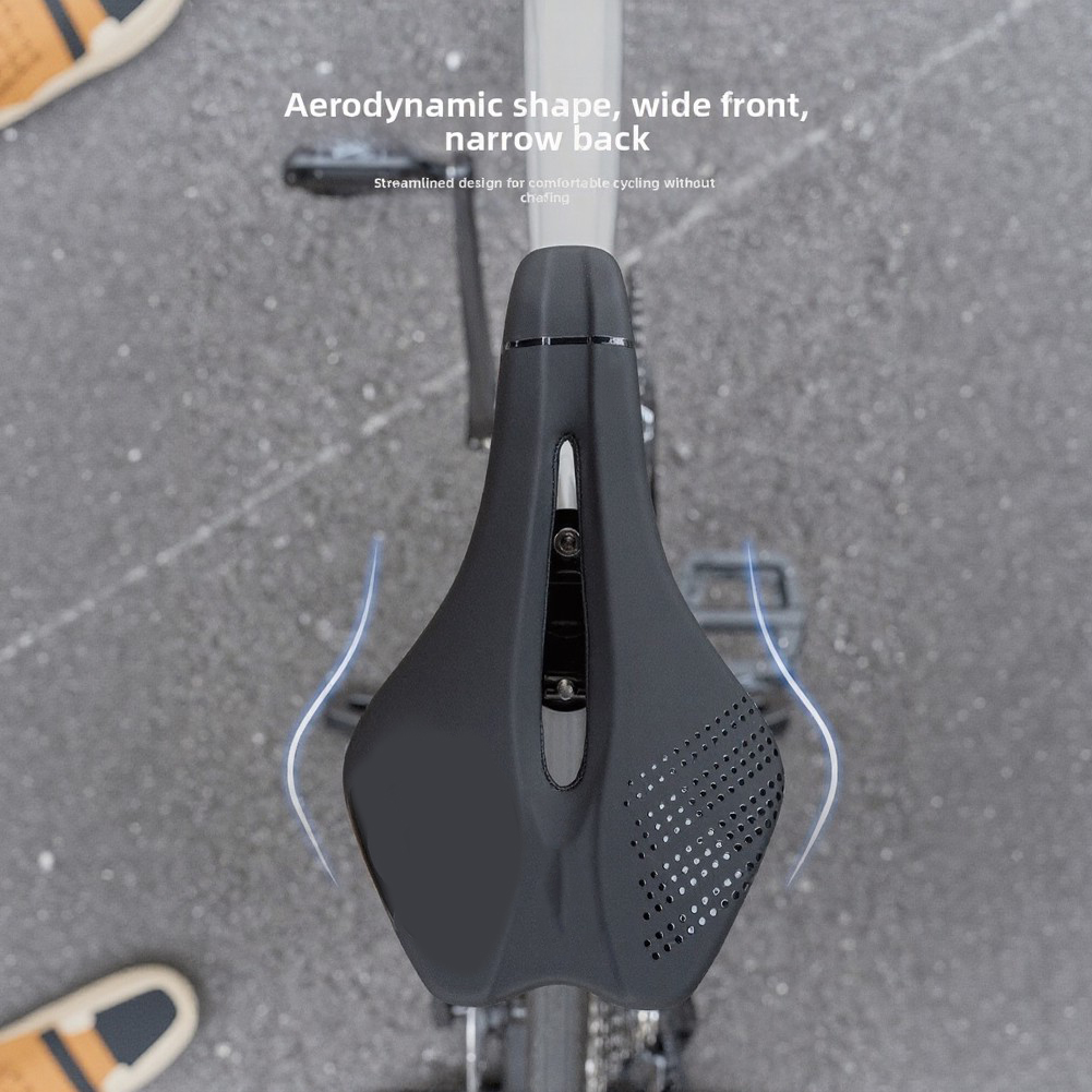 黒 PU レザー衝撃吸収自転車サドル通気性アンチスリップサイ - Mountain Biking Accessories のレビューと価格