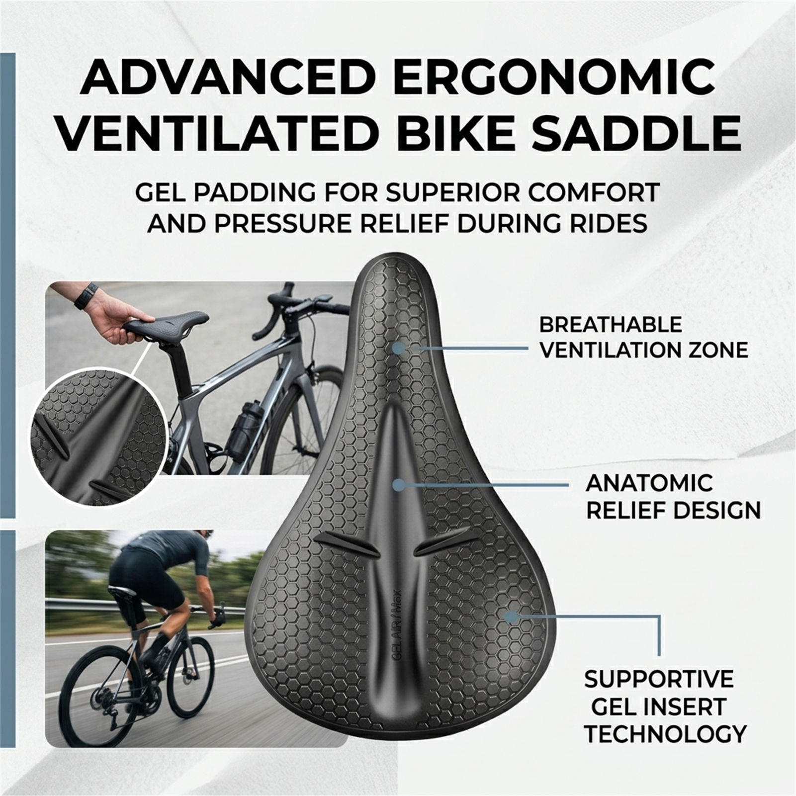 シリコン自転車シートカバー厚みのある痛み防止防水マウンテンバ - Mountain Biking Accessories のレビューと価格