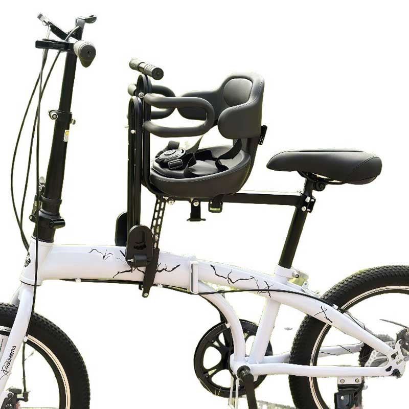 フロントマウント式子供用自転車シート（安全ハーネス付き）、大 - Mountain Biking Kids のレビューと価格