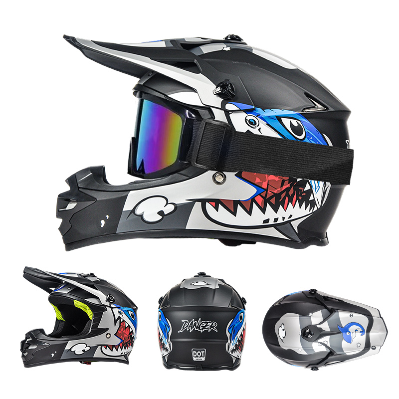 DOT認証済み子供用オートバイヘルメット、オフロード、ストリ - Mountain Biking Helmet Kids のレビューと価格