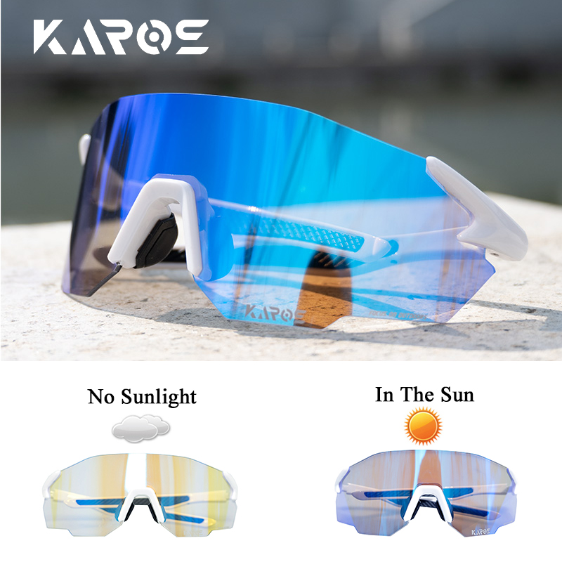 KAROS フォトクロミックサイクリンググラス MTB ロー - Mountain Biking Goggles のレビューと価格