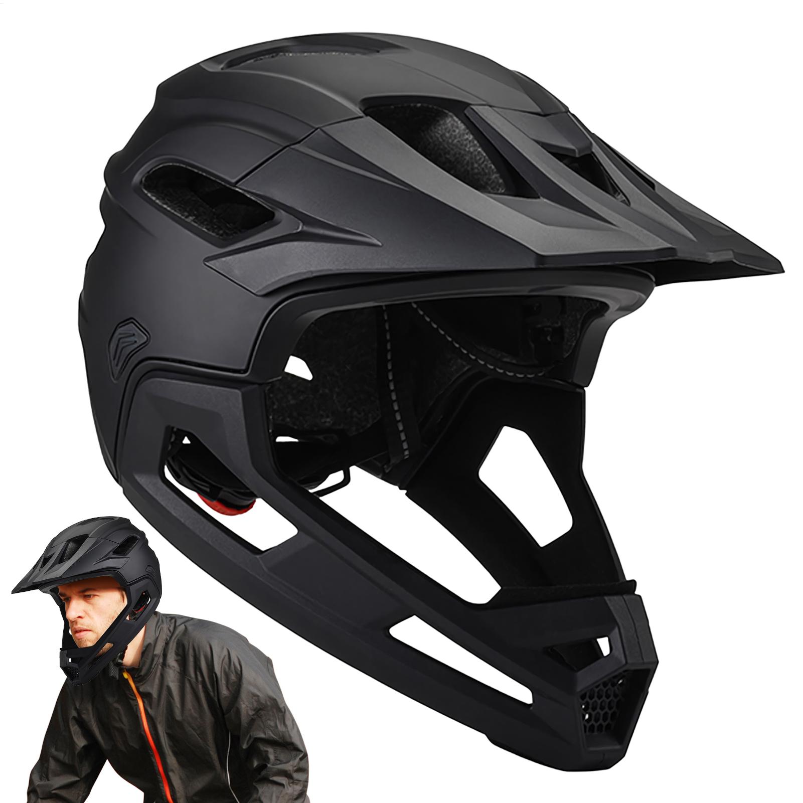 多機能大人用MTBヘルメット 自転車用フルフェイス着脱式一体 - Mountain Biking Helmet Kids のレビューと価格